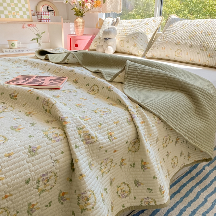 91家纺网 家纺一手货源 找家纺 云玲时尚 2025新款7A抗菌床盖加厚被芯云感春秋冬被子被芯四件套系列 庄园兔