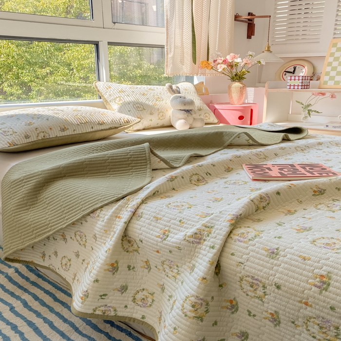 91家纺网 家纺一手货源 找家纺 云玲时尚 2025新款7A抗菌床盖加厚被芯云感春秋冬被子被芯四件套系列 庄园兔