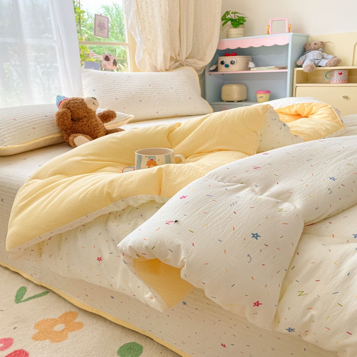 91家纺网 家纺一手货源 找家纺 云玲时尚 2025新款7A抗菌床盖加厚被芯云感春秋冬被子被芯四件套系列 织梦