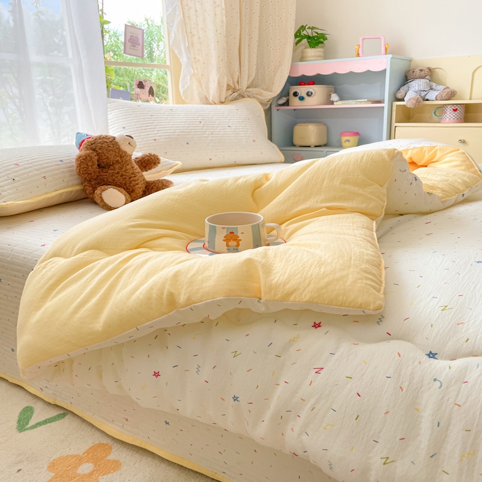 91家纺网 家纺一手货源 找家纺 云玲时尚 2025新款7A抗菌床盖加厚被芯云感春秋冬被子被芯四件套系列 织梦