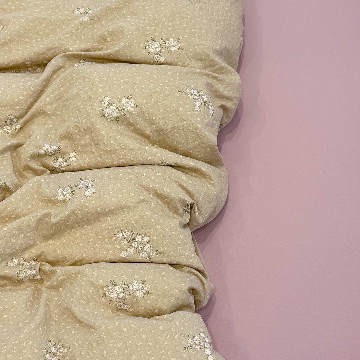 91家纺网 家纺一手货源 找家纺 竹合家纺 2025新款爆款韩国小布袋古法水洗云感四件套 茶町