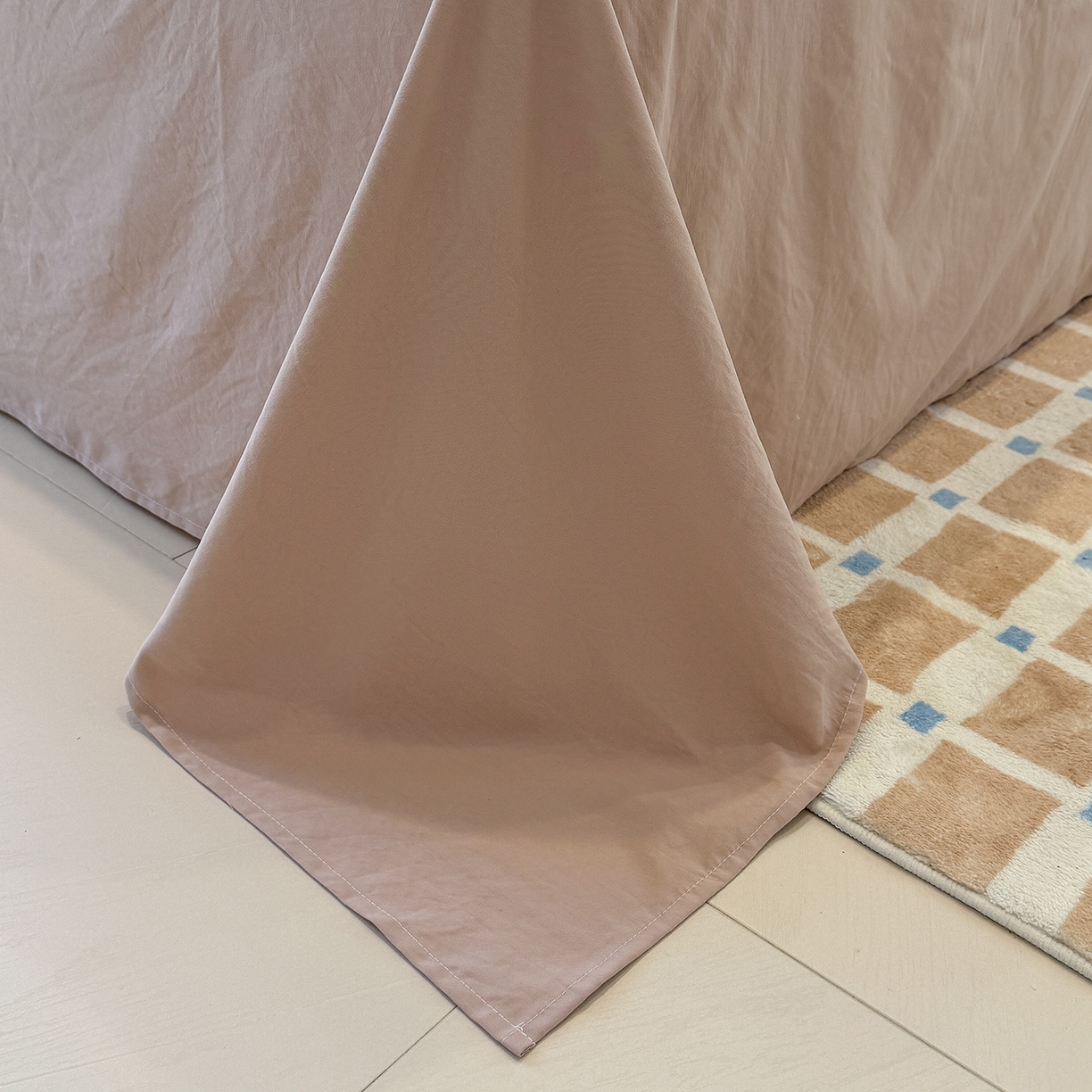 91家纺网 家纺一手货源 找家纺 竹合家纺 2025新款爆款韩国小布袋古法水洗云感四件套 小城故事