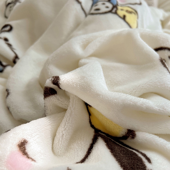 91家纺网 家纺一手货源 找家纺 三朵家纺 2025新款牛奶绒三丽鸥花边四件套 花边系列 花边-美好帕恰