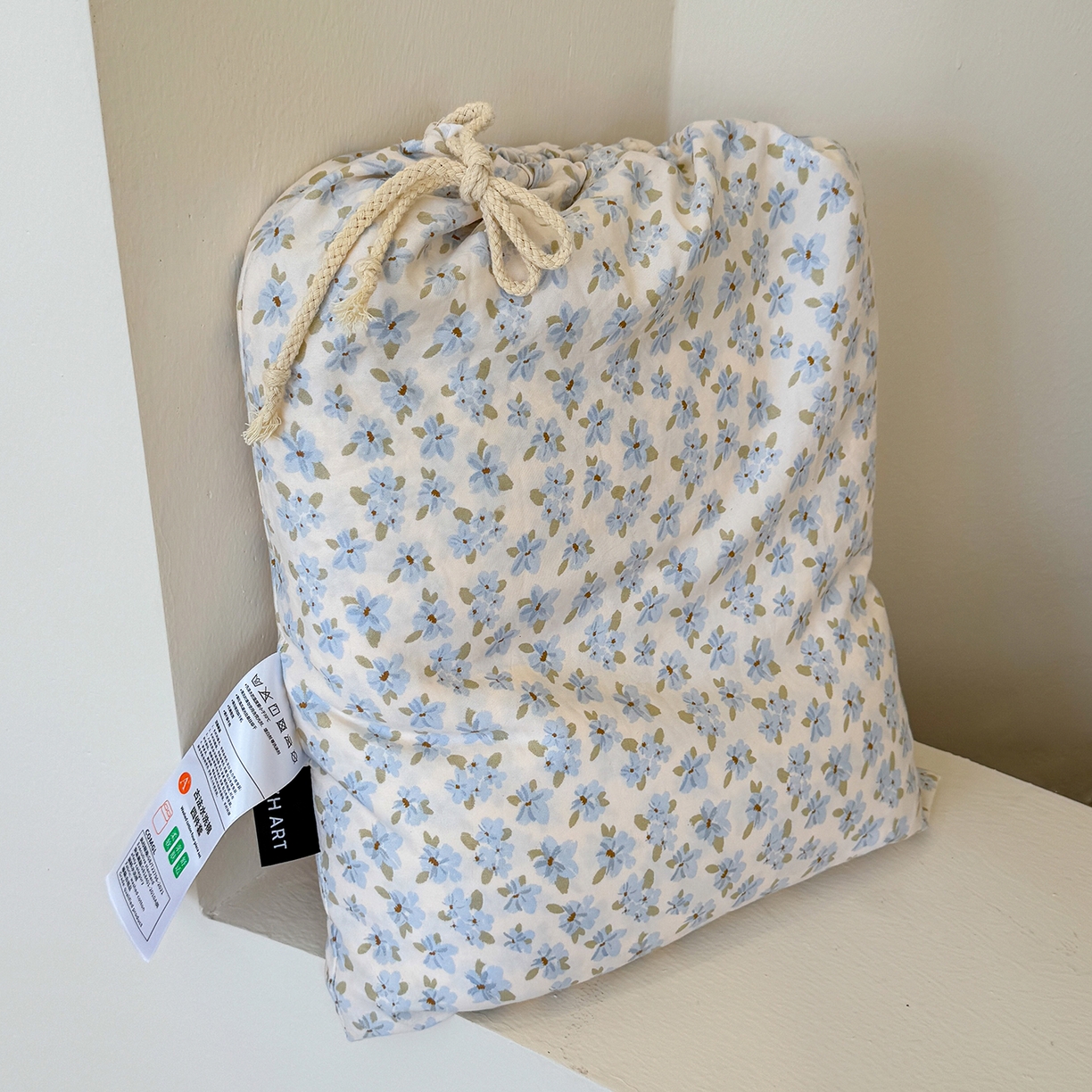 91家纺网 家纺一手货源 找家纺 竹合家纺 2025新款爆款韩国小布袋古法水洗云感四件套 半糖主义