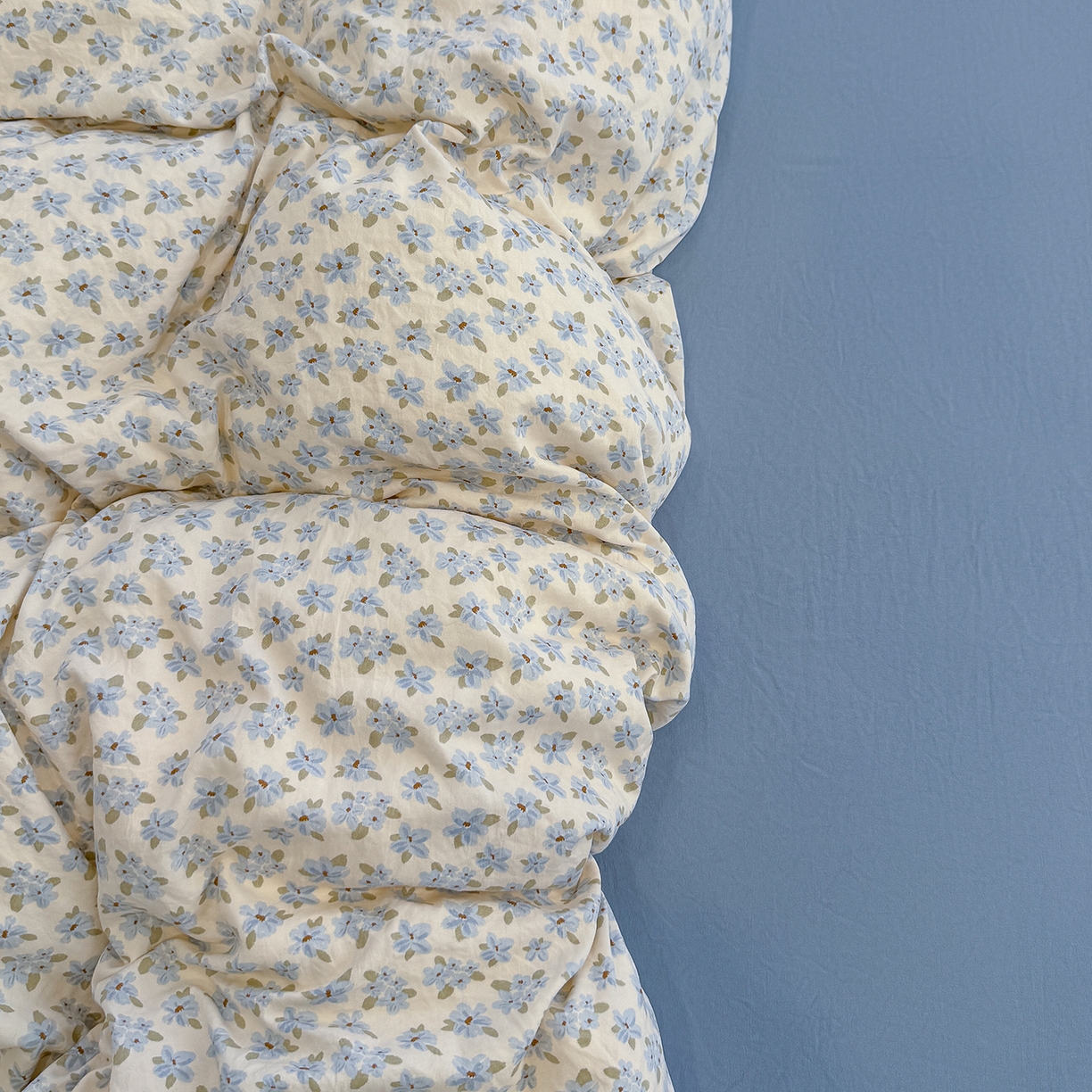 91家纺网 家纺一手货源 找家纺 竹合家纺 2025新款爆款韩国小布袋古法水洗云感四件套 半糖主义