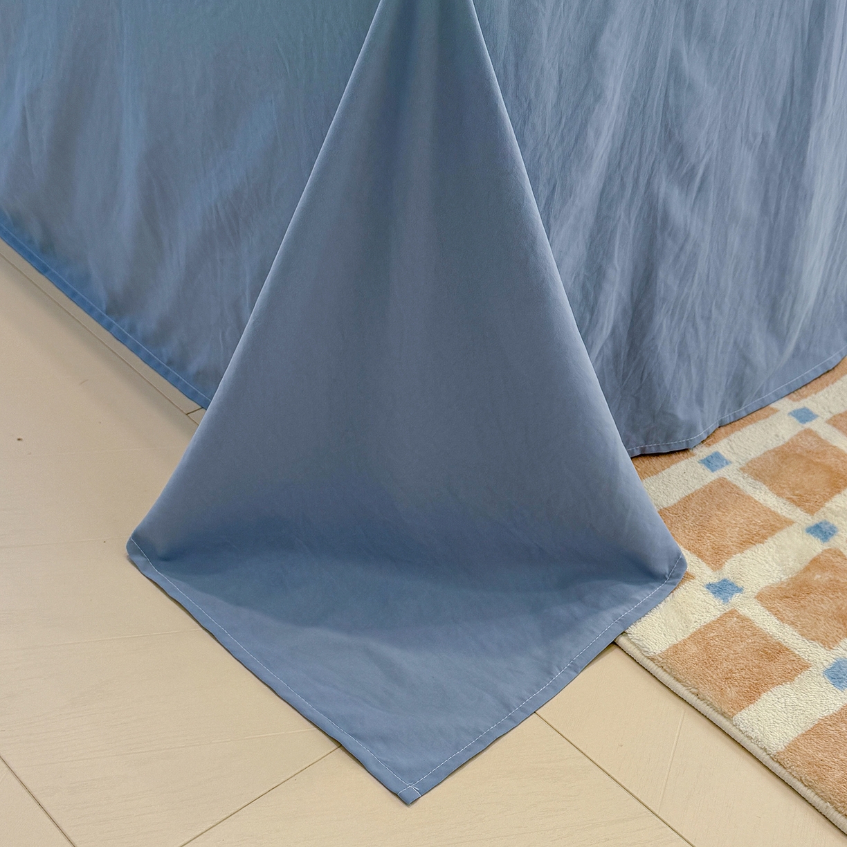 91家纺网 家纺一手货源 找家纺 竹合家纺 2025新款爆款韩国小布袋古法水洗云感四件套 半糖主义