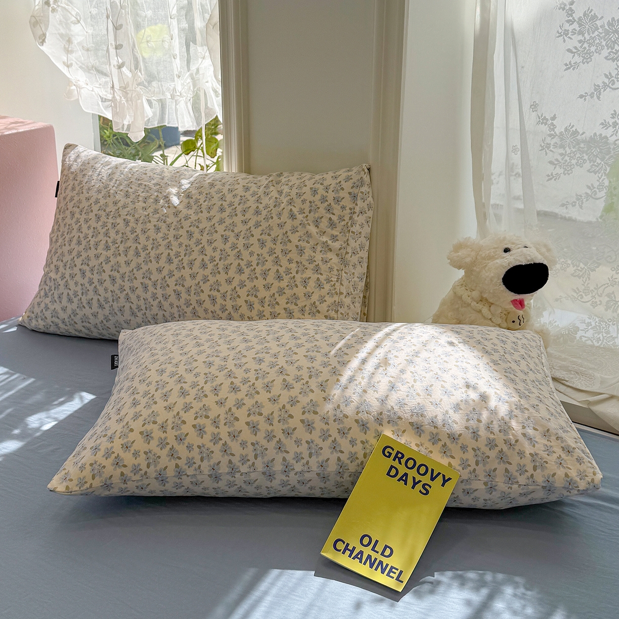 91家纺网 家纺一手货源 找家纺 竹合家纺 2025新款爆款韩国小布袋古法水洗云感四件套 半糖主义