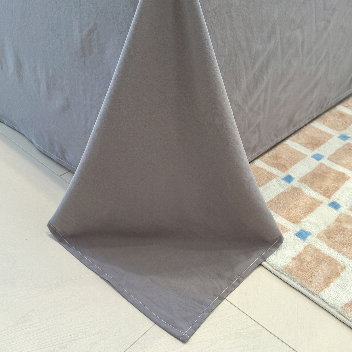 91家纺网 家纺一手货源 找家纺 竹合家纺 2025新款爆款韩国小布袋古法水洗云感四件套 爱马仕