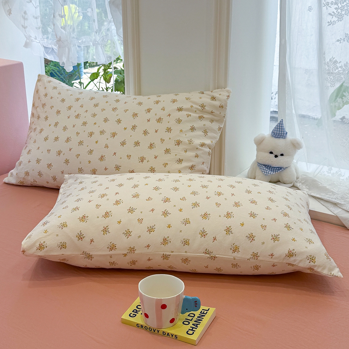 91家纺网 家纺一手货源 找家纺 竹合家纺 2025新款爆款韩国小布袋古法水洗云感四件套 知夏