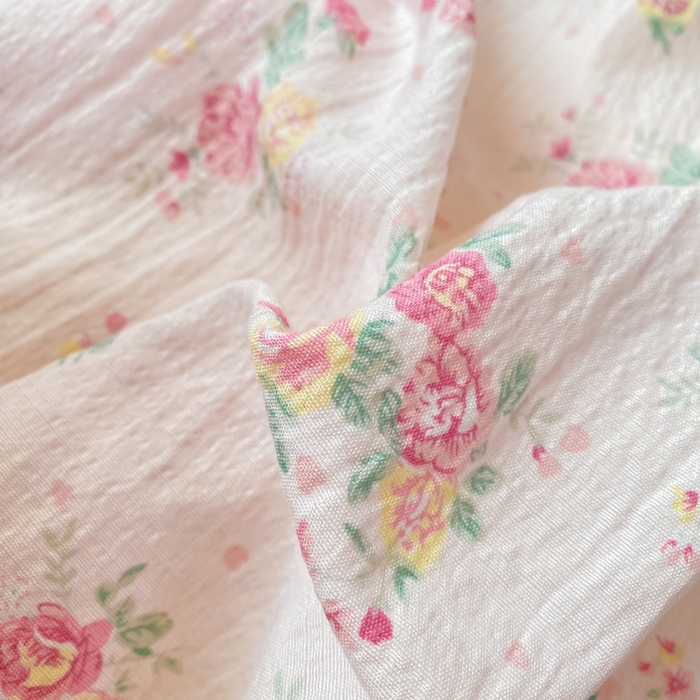 91家纺网 家纺一手货源 找家纺 朵朵家纺 2025新款云感提花双层纱印花四件套 玫瑰庄园