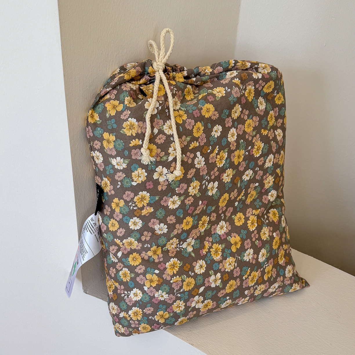 91家纺网 家纺一手货源 找家纺 竹合家纺 2025新款爆款韩国小布袋古法水洗云感四件套 稻花香