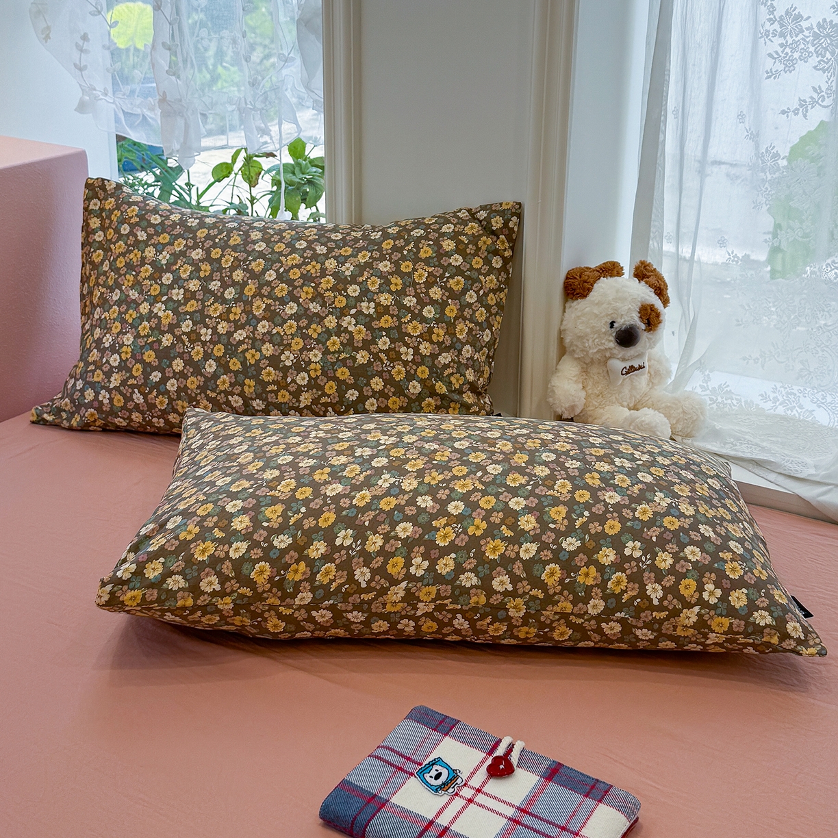 91家纺网 家纺一手货源 找家纺 竹合家纺 2025新款爆款韩国小布袋古法水洗云感四件套 稻花香