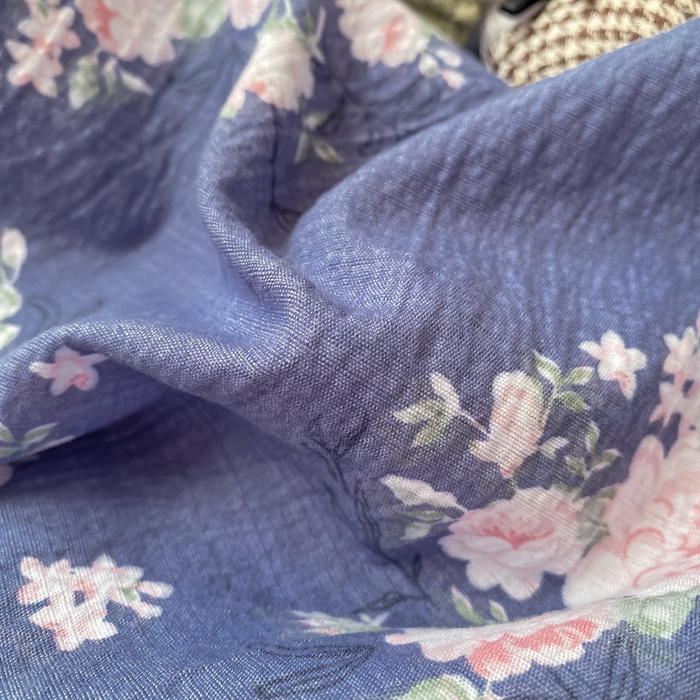 91家纺网 家纺一手货源 找家纺 朵朵家纺 2025新款云感提花双层纱印花四件套 国色天香