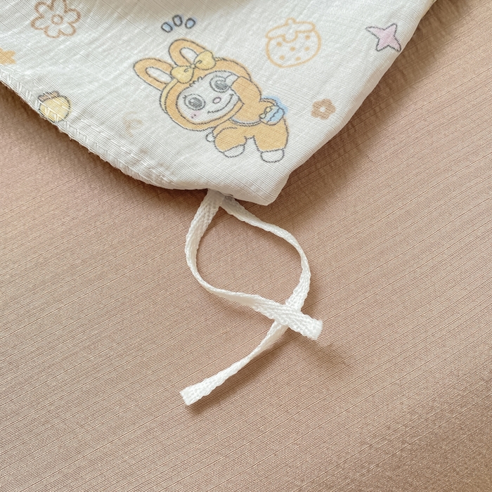 91家纺网 家纺一手货源 找家纺 朵朵家纺 2025新款云感提花双层纱印花单品被套 布布星球