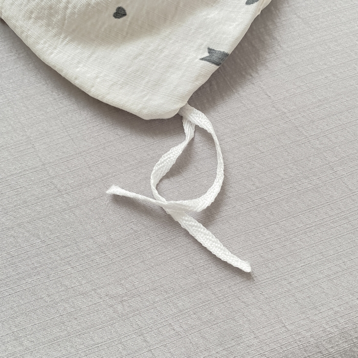 91家纺网 家纺一手货源 找家纺 朵朵家纺 2025新款云感提花双层纱印花单品被套 法式蝴蝶结