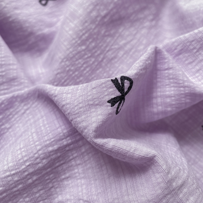 91家纺网 家纺一手货源 找家纺 朵朵家纺 2025新款云感提花双层纱印花四件套 幸运结