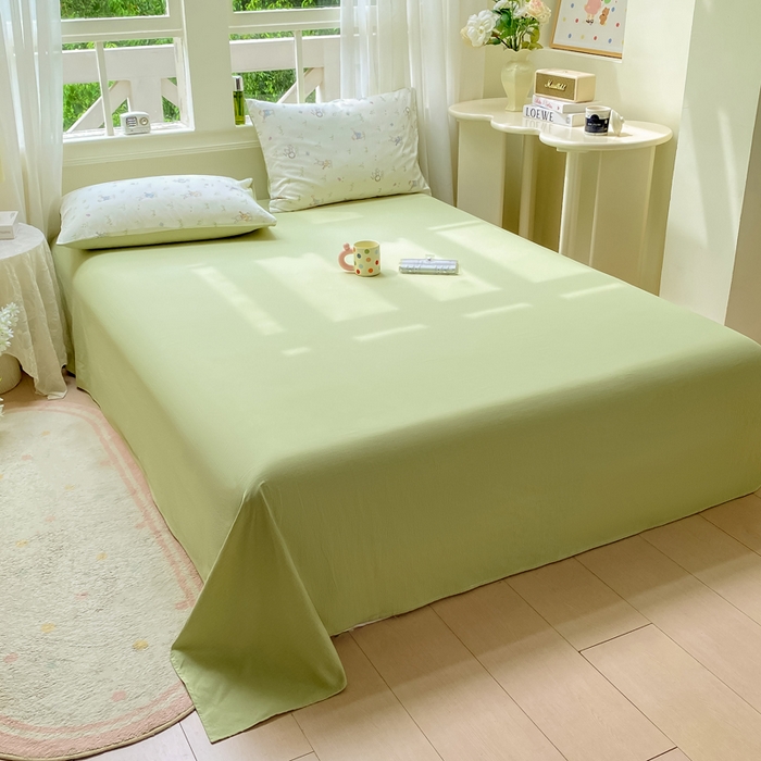 91家纺网 家纺一手货源 找家纺 朵朵家纺 2025新款云感提花双层纱印花四件套 音乐派