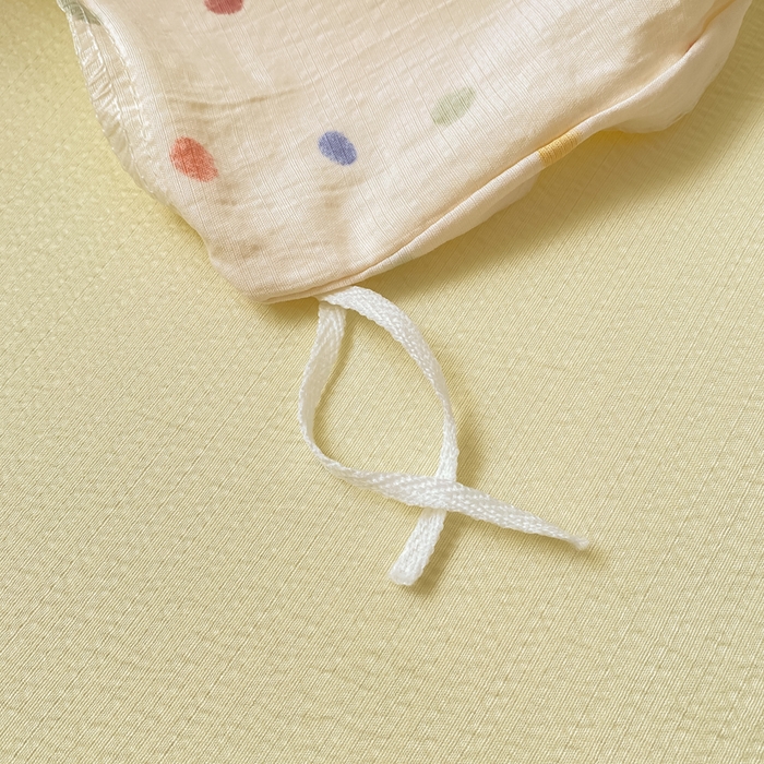 91家纺网 家纺一手货源 找家纺 朵朵家纺 2025新款云感提花双层纱印花单品被套 幻彩波点