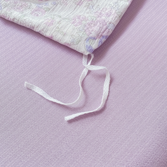 91家纺网 家纺一手货源 找家纺 朵朵家纺 2025新款云感提花双层纱印花单品被套 锦上添花