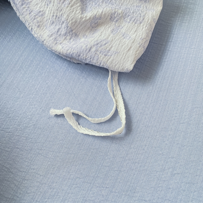 91家纺网 家纺一手货源 找家纺 朵朵家纺 2025新款云感提花双层纱印花单品被套 蓝色花园