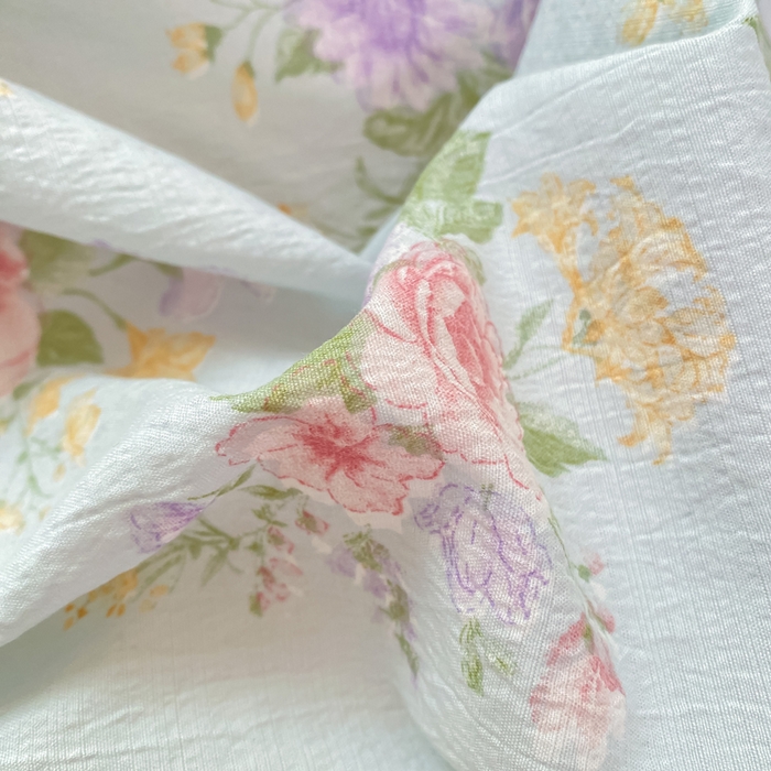 91家纺网 家纺一手货源 找家纺 朵朵家纺 2025新款云感提花双层纱印花单品被套 沁园春