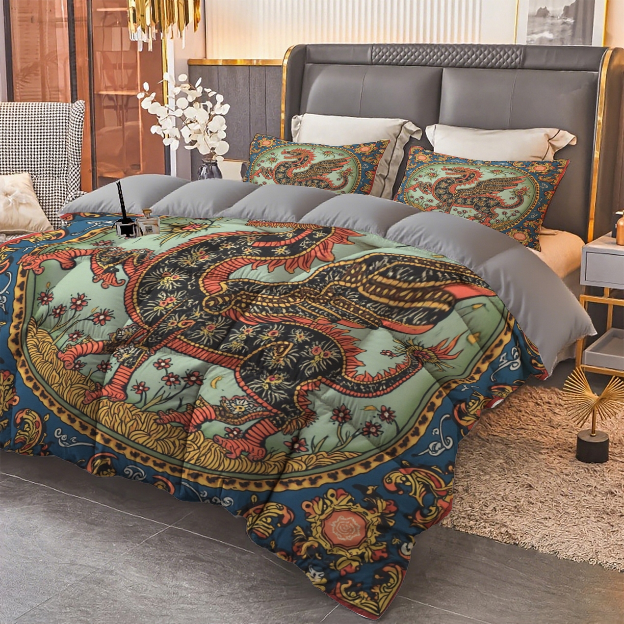 91家纺网 家纺一手货源 找家纺 合纵跨境工厂 2025新款一件定制pod模式跨境被子被芯单品三件套一件代发希音集采亚马逊速卖通-24小时内发货 10003