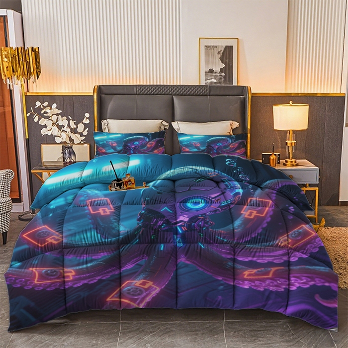 合纵跨境工厂 2025新款一件定制pod模式跨境被子被芯单品三件套一件代发希音集采亚马逊速卖通-24小时内发货 10006