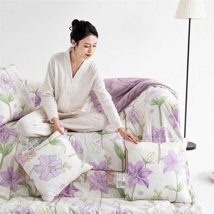 91家纺网 家纺一手货源 找家纺 照世家纺 2025新款A类棉加绒抗菌抱枕被系列 （控价：不能低于以下：小79，中号99，大120，加大140，超大160；低于零售价的链接，一经发现直接投诉下架，感谢大家的支持） 春日来信