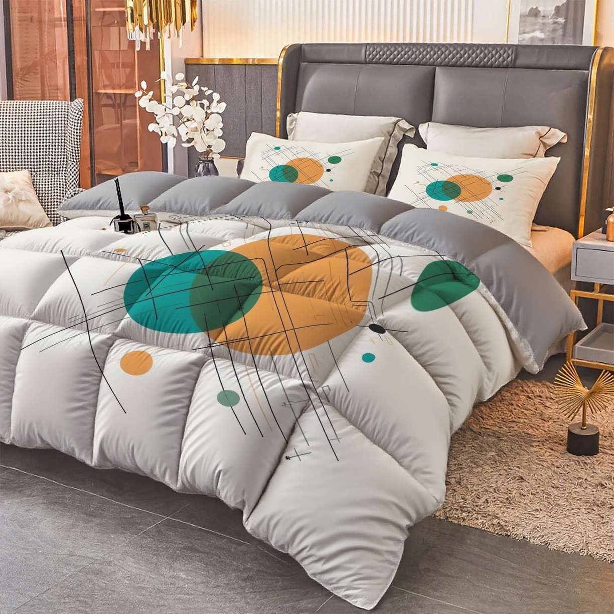 91家纺网 家纺一手货源 找家纺 合纵跨境工厂 2025新款一件定制pod模式跨境被子被芯单品三件套一件代发希音集采亚马逊速卖通-24小时内发货 10009