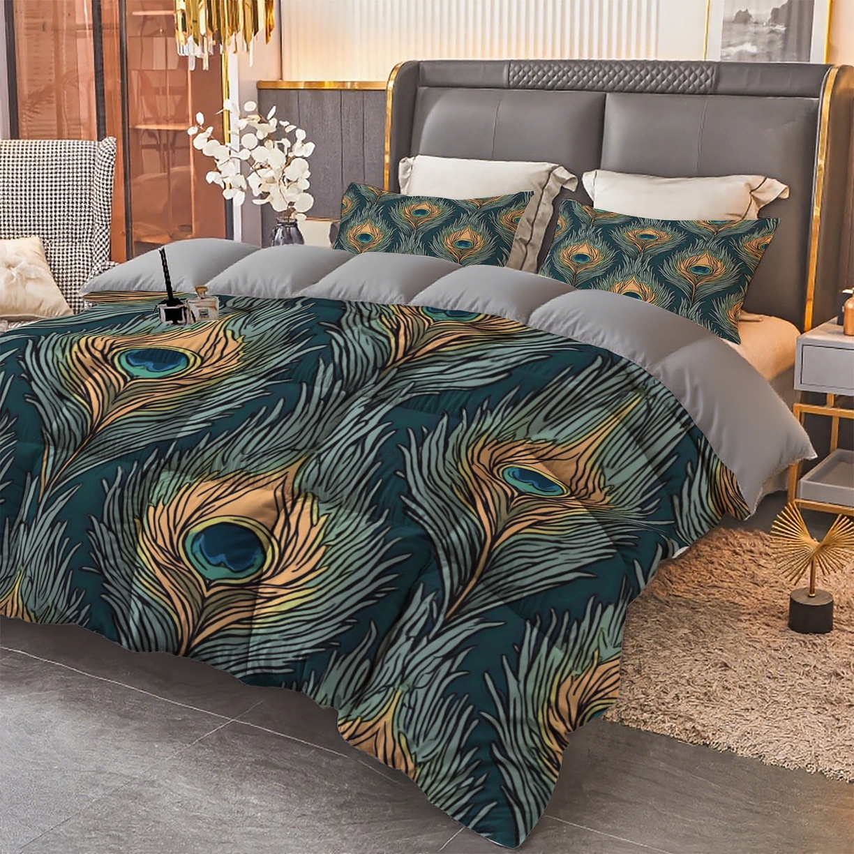 91家纺网 家纺一手货源 找家纺 合纵跨境工厂 2025新款一件定制pod模式跨境被子被芯单品三件套一件代发希音集采亚马逊速卖通-24小时内发货 10011