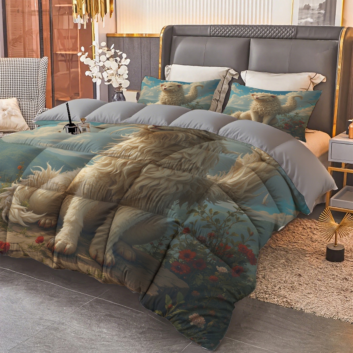 91家纺网 家纺一手货源 找家纺 合纵跨境工厂 2025新款一件定制pod模式跨境被子被芯单品三件套一件代发希音集采亚马逊速卖通-24小时内发货 10015