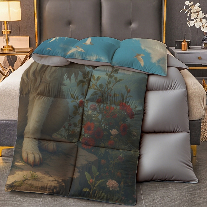 91家纺网 家纺一手货源 找家纺 合纵跨境工厂 2025新款一件定制pod模式跨境被子被芯单品三件套一件代发希音集采亚马逊速卖通-24小时内发货 10015