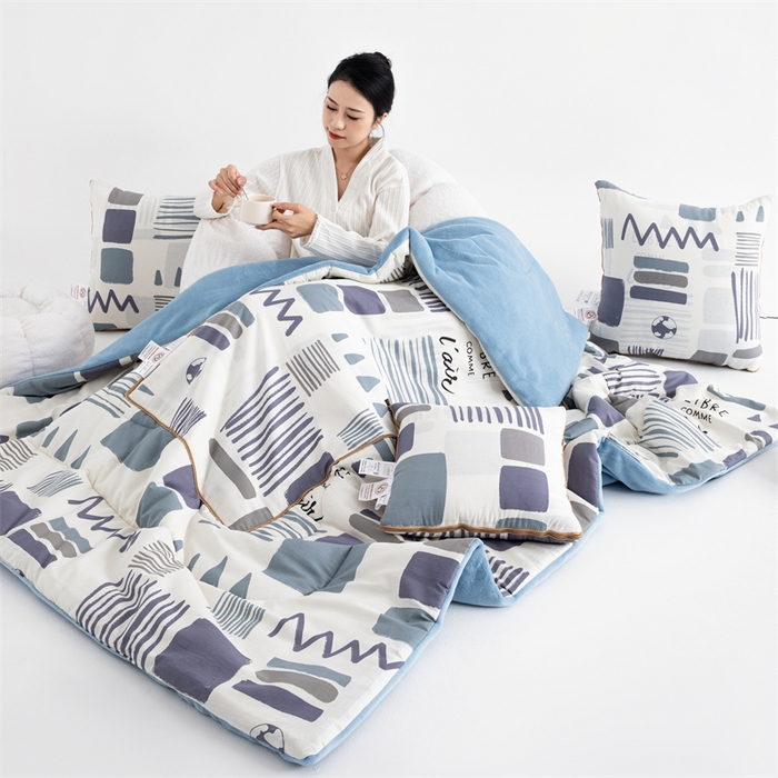 91家纺网 家纺一手货源 找家纺 照世家纺 2025新款A类棉加绒抗菌抱枕被系列 （控价：不能低于以下：小79，中号99，大120，加大140，超大160；低于零售价的链接，一经发现直接投诉下架，感谢大家的支持） 海盐薄荷