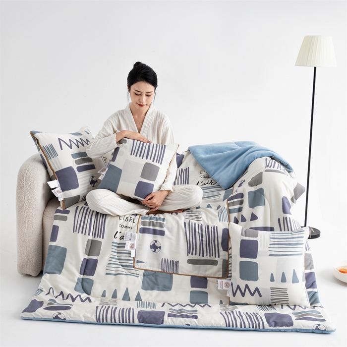 91家纺网 家纺一手货源 找家纺 照世家纺 2025新款A类棉加绒抗菌抱枕被系列 （控价：不能低于以下：小79，中号99，大120，加大140，超大160；低于零售价的链接，一经发现直接投诉下架，感谢大家的支持） 海盐薄荷