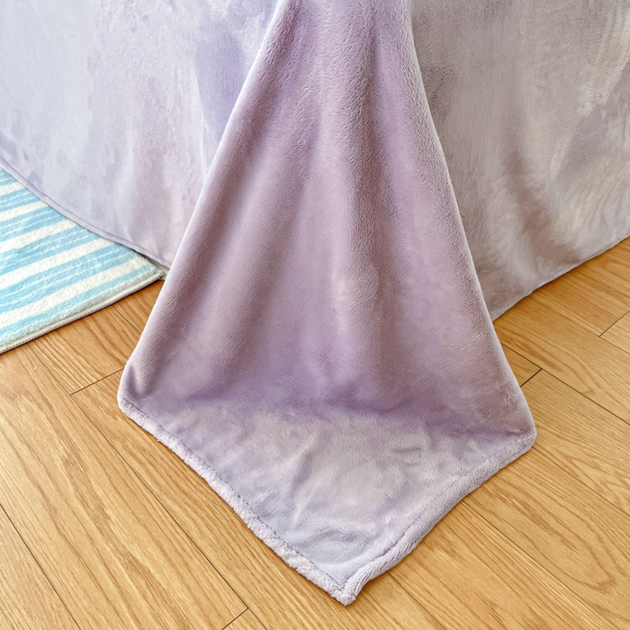 91家纺网 家纺一手货源 找家纺 言一 2025新款A类250G高克重全消光全工艺超柔手感加厚卡通牛奶绒四件套 薰衣花田