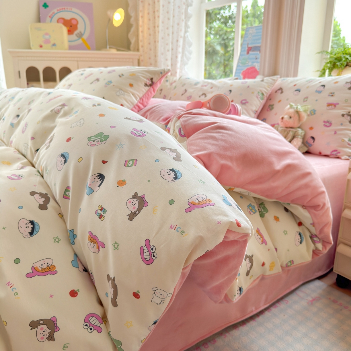 91家纺网 家纺一手货源 找家纺 （总）清雅福 2025秋冬新品全棉印花棉加绒四件套系列