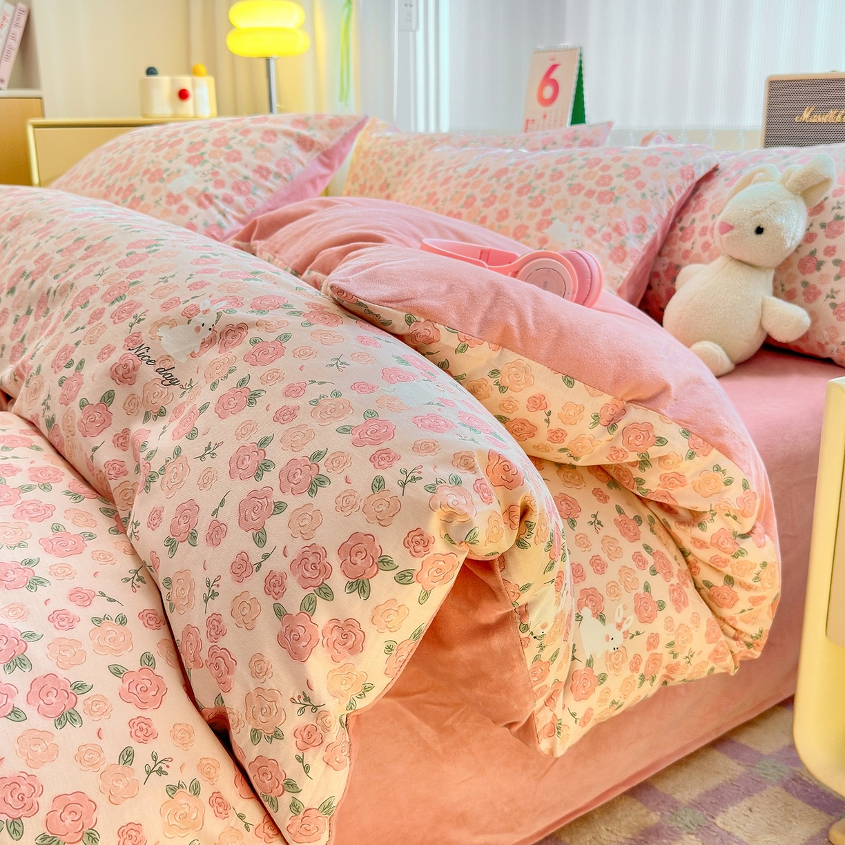 91家纺网 家纺一手货源 找家纺 （总）清雅福 2025秋冬新品全棉印花棉加绒四件套系列