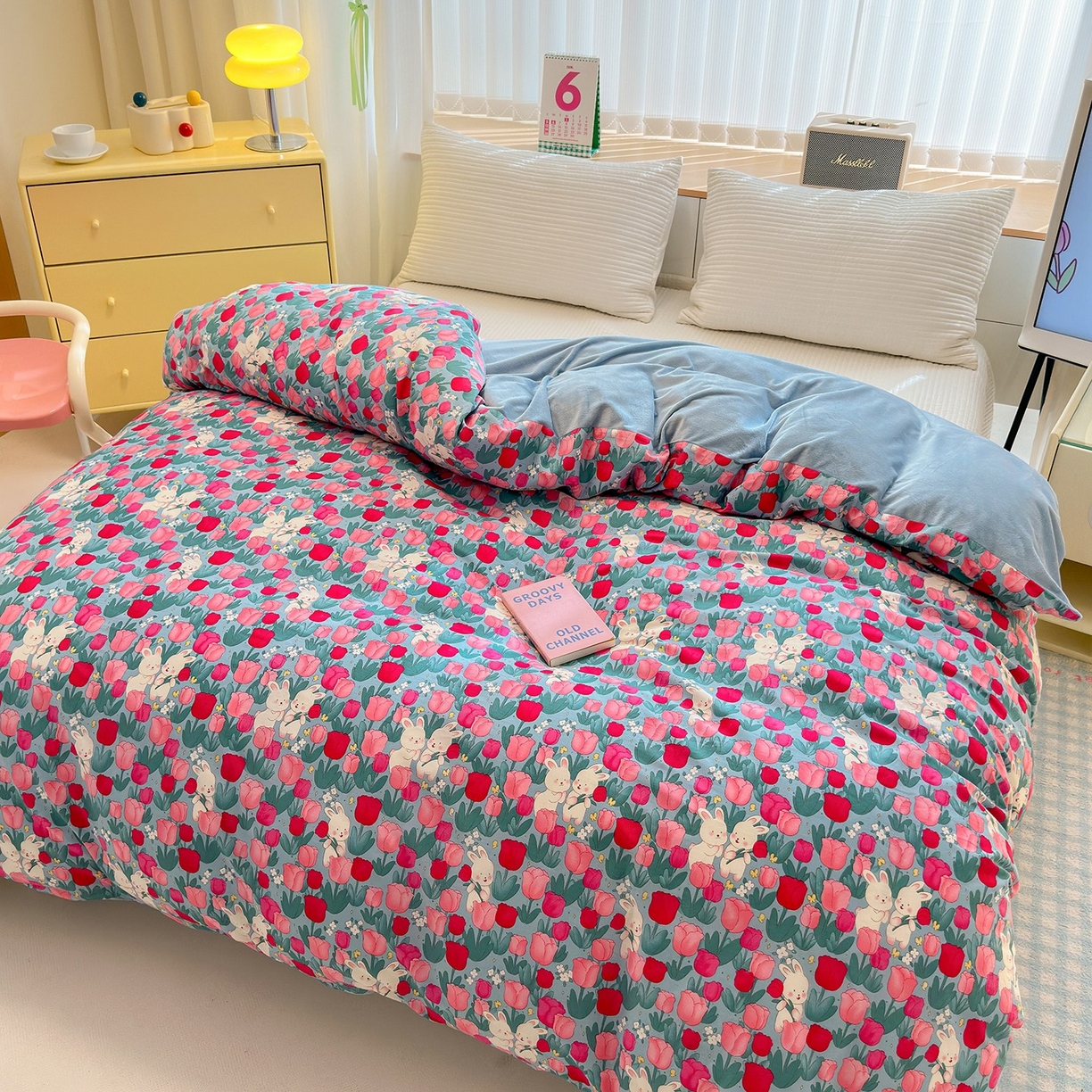 91家纺网 家纺一手货源 找家纺 （总）清雅福 2025秋冬新品全棉印花棉加绒四件套系列