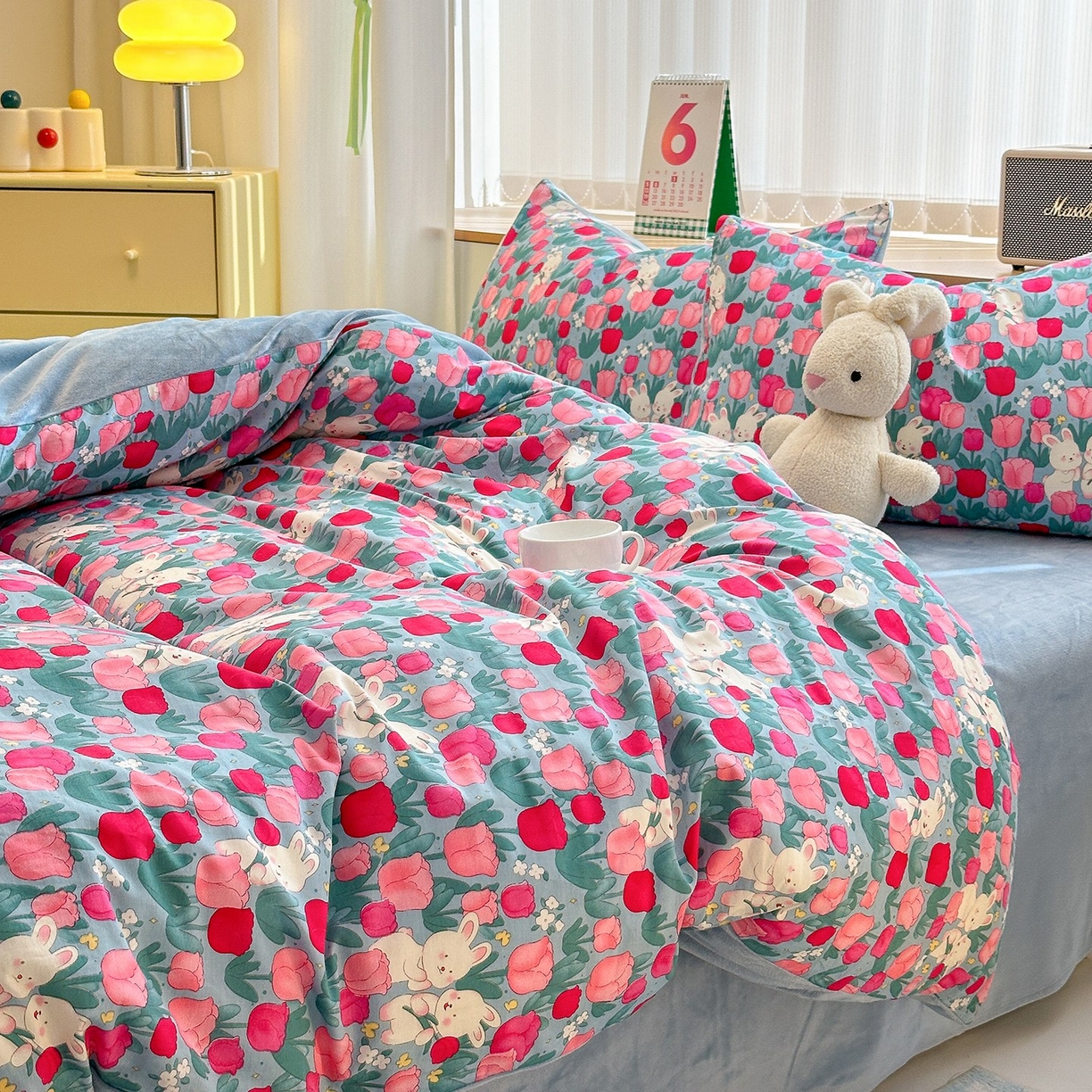 91家纺网 家纺一手货源 找家纺 （总）清雅福 2025秋冬新品全棉印花棉加绒四件套系列