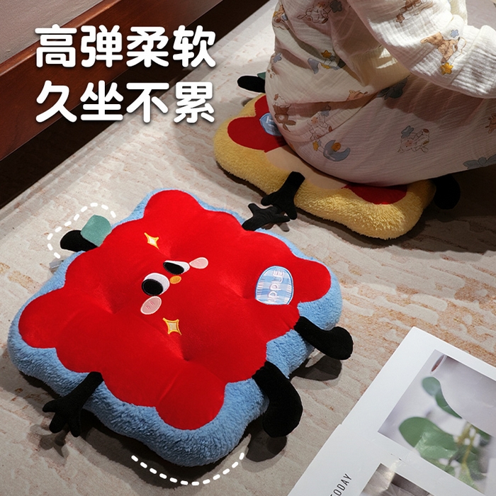 91家纺网 家纺一手货源 找家纺 （总）仟亿莱 2025新款大眼红苹果花瓣坐垫