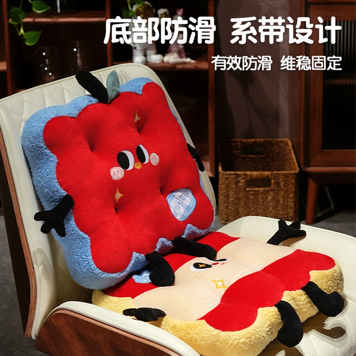 91家纺网 家纺一手货源 找家纺 （总）仟亿莱 2025新款大眼红苹果花瓣坐垫