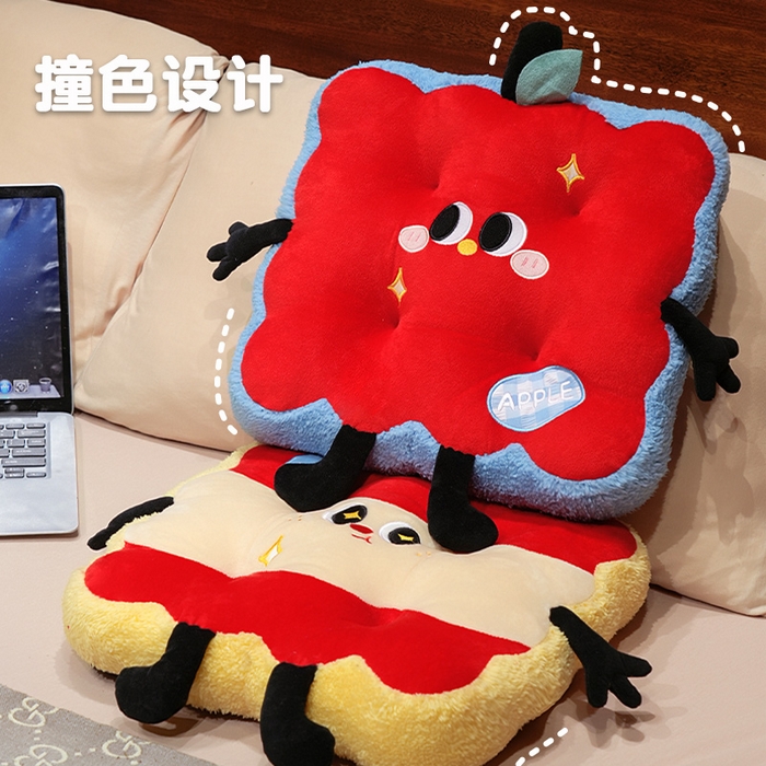 91家纺网 家纺一手货源 找家纺 （总）仟亿莱 2025新款大眼红苹果花瓣坐垫