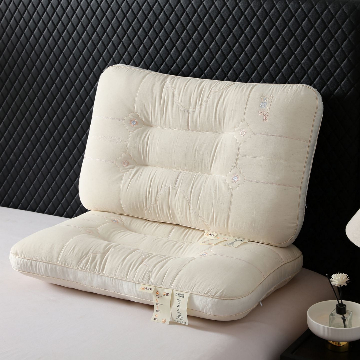 91家纺网 家纺一手货源 找家纺 （总）晚儿 2025新款棉云絮护颈枕枕头枕芯