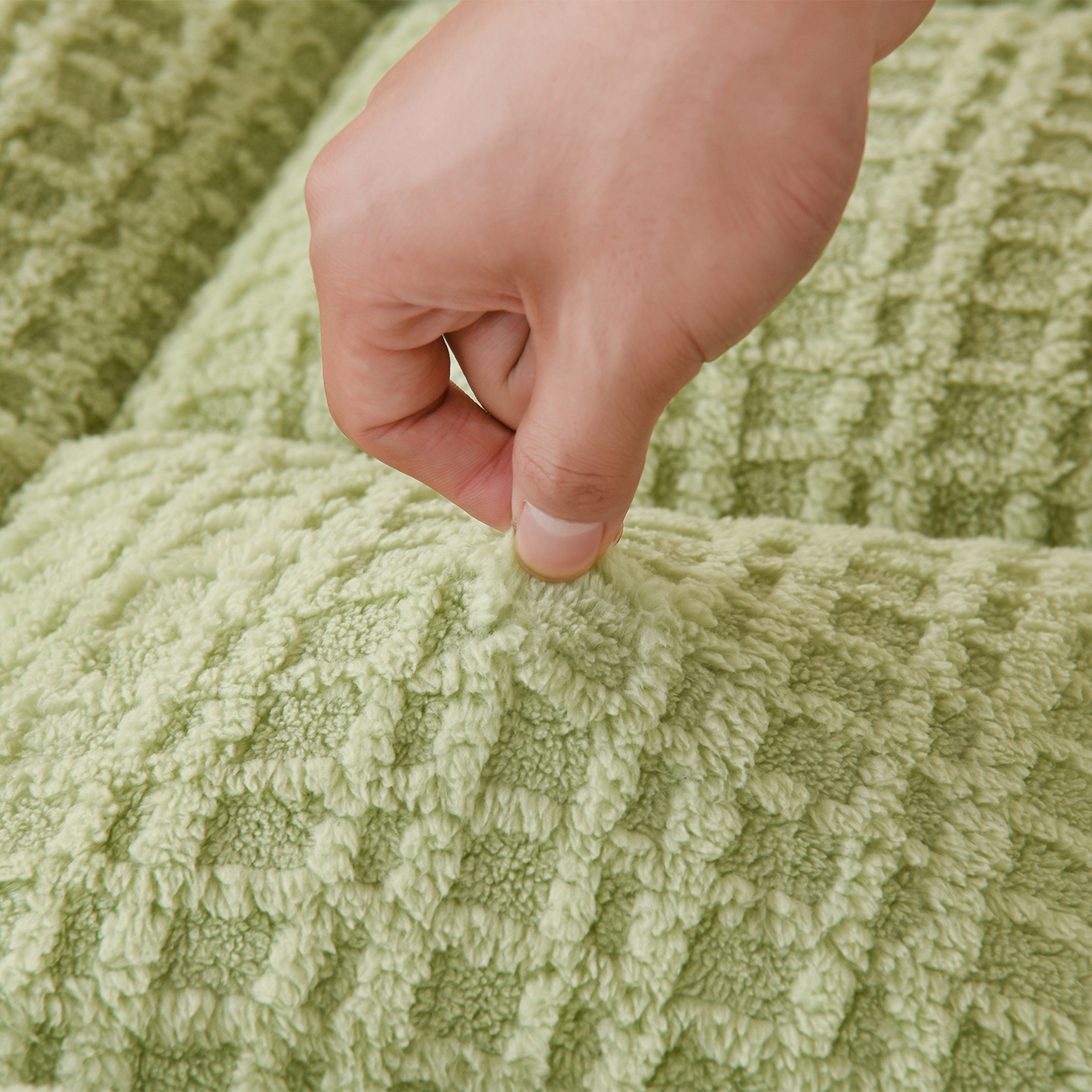 91家纺网 家纺一手货源 找家纺 （总）预言家纺 2025新款A类提花牛奶绒塔芙绒床垫跨境