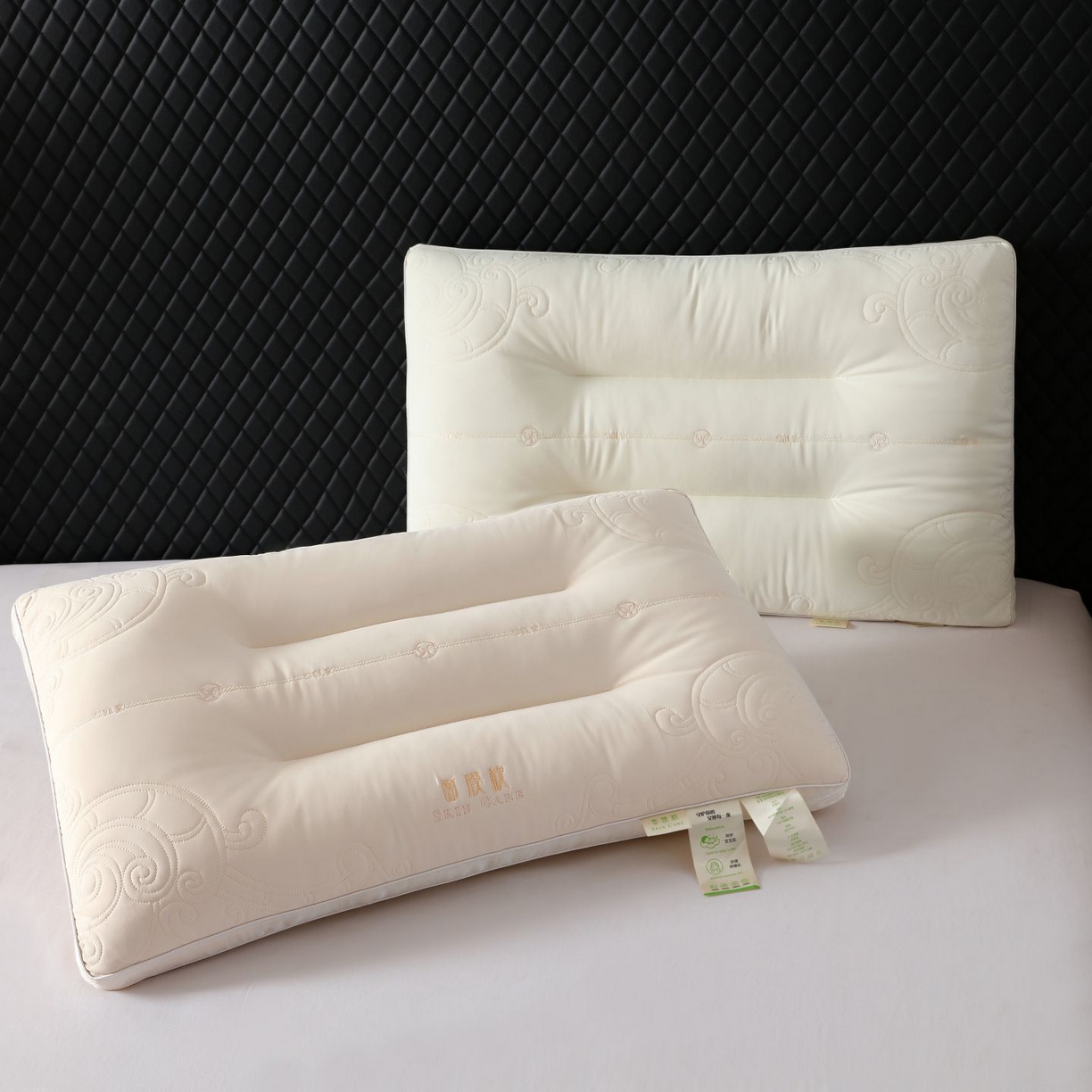 91家纺网 家纺一手货源 找家纺 （总）晚儿 2025新款面膜舒睡牵引枕枕头枕芯