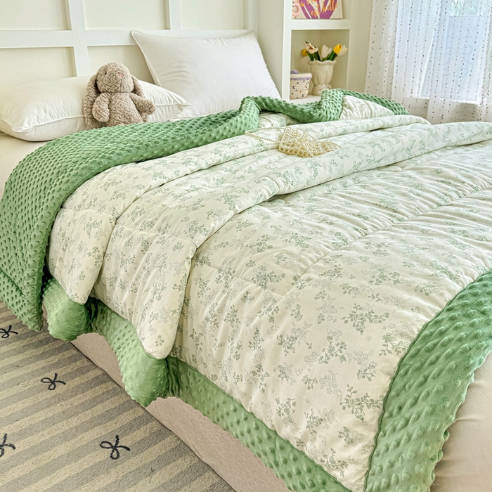 91家纺网 家纺一手货源 找家纺 （总）宜梦家居 2025新款全棉纯棉豆豆被被子被芯