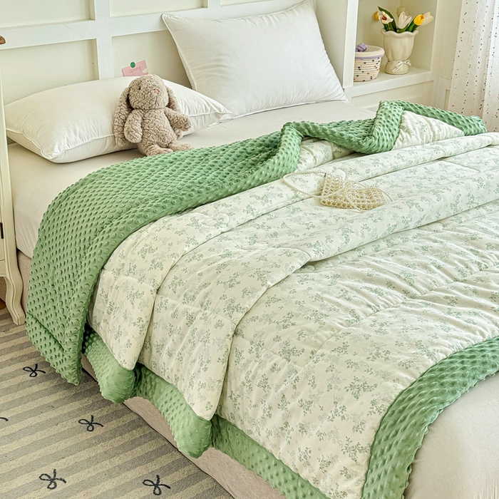 91家纺网 家纺一手货源 找家纺 （总）宜梦家居 2025新款全棉纯棉豆豆被被子被芯