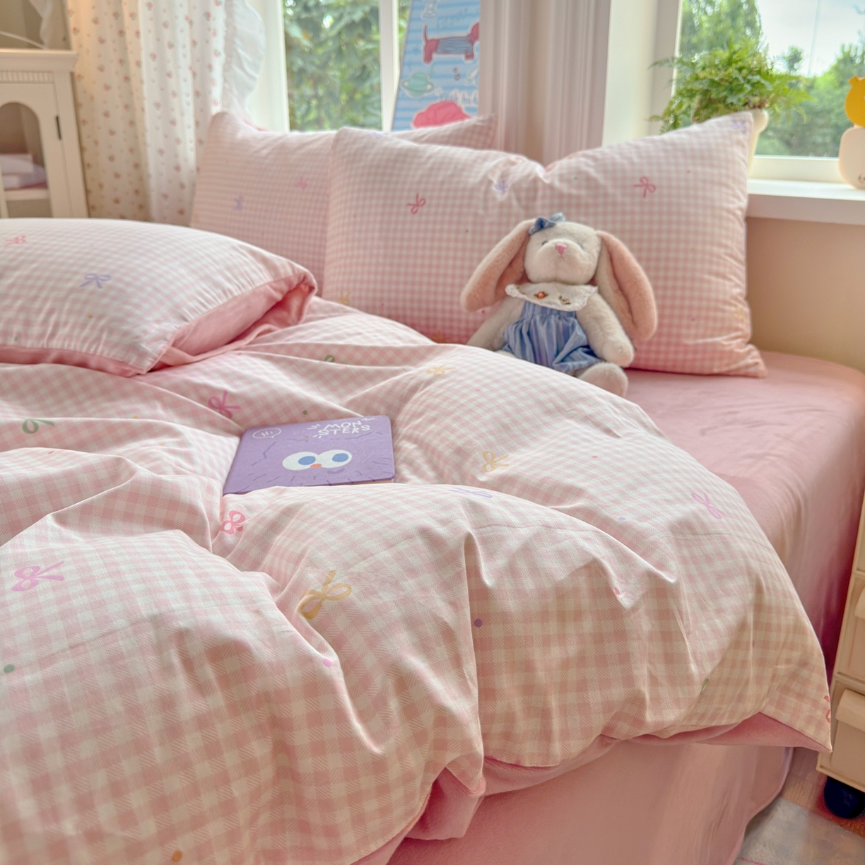 91家纺网 家纺一手货源 找家纺 清雅福 2025秋冬新品全棉印花棉加绒四件套系列 棉绒-夏日恋格