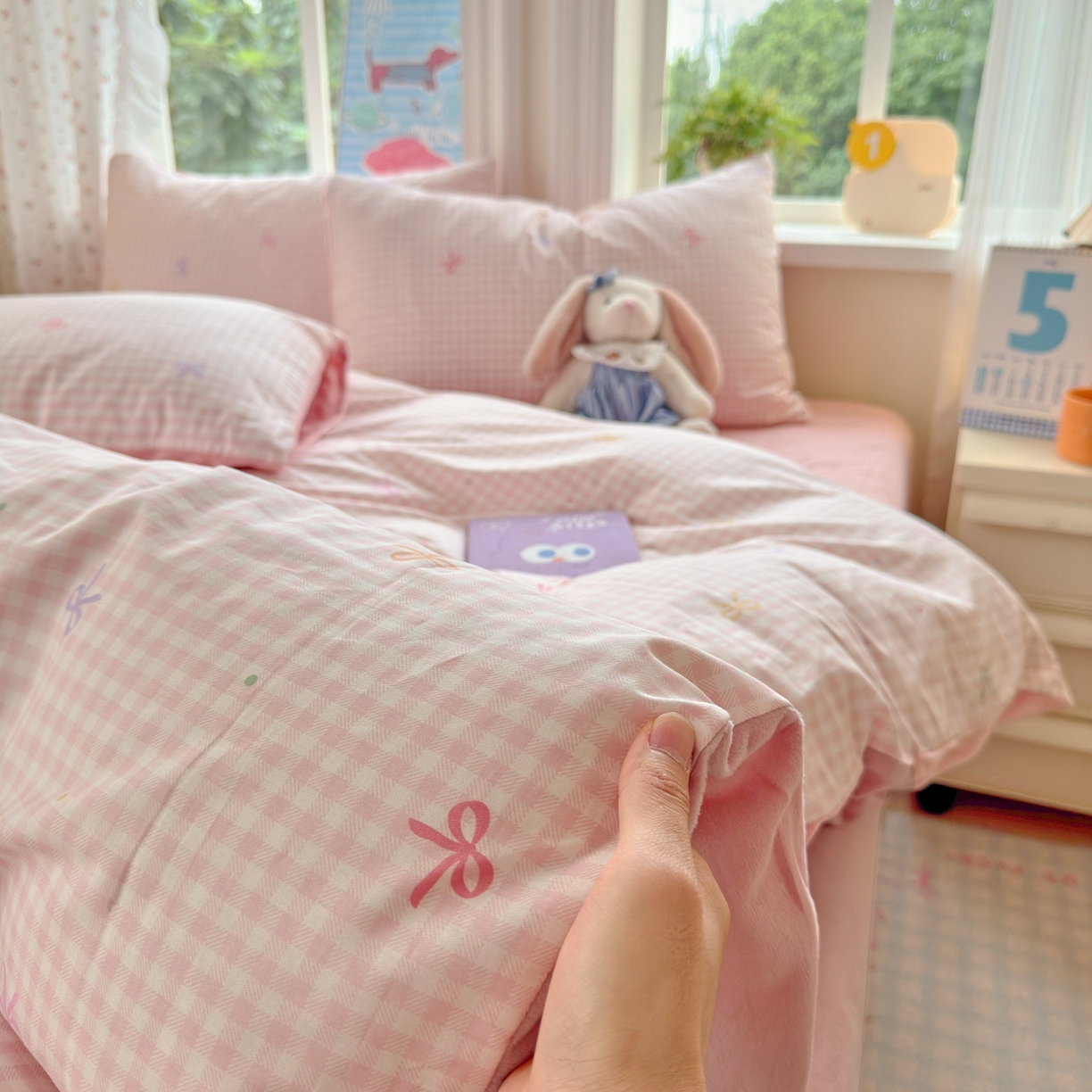 91家纺网 家纺一手货源 找家纺 清雅福 2025秋冬新品全棉印花棉加绒四件套系列 棉绒-夏日恋格