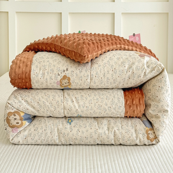 91家纺网 家纺一手货源 找家纺 （总）宜梦家居 2025新款全棉纯棉豆豆被被子被芯